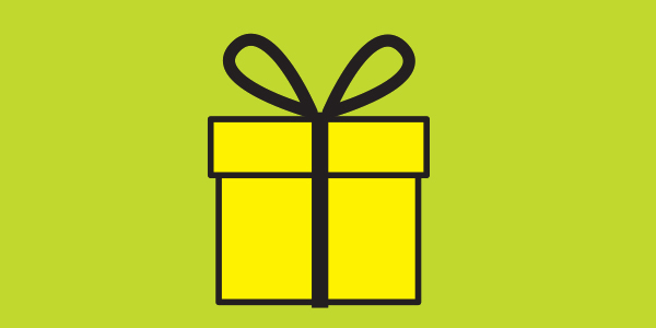 A wrapped gift